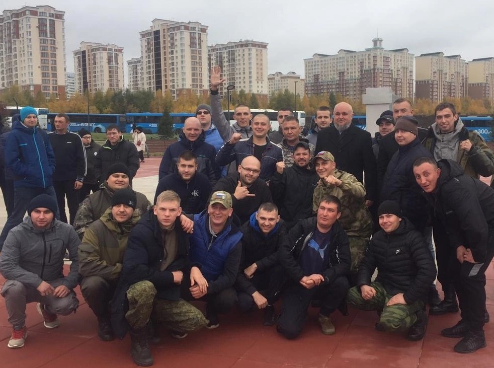 Мобилизованные горняки с губернатором Мобилизованные горняки с губернатором